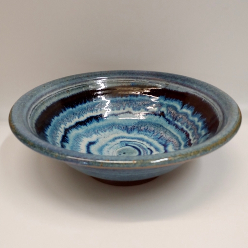 #221164 Bowl  Blue/Red/White $28 at Hunter Wolff Gallery